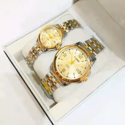 ساعت ست مردانه و زنانه CASIO کاسیو موتور ژاپن مدل MTP-8907G
