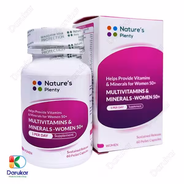 کپسول مولتی ویتامین و مینرال بانوان بالای 50 سال نیچرز پلنتی