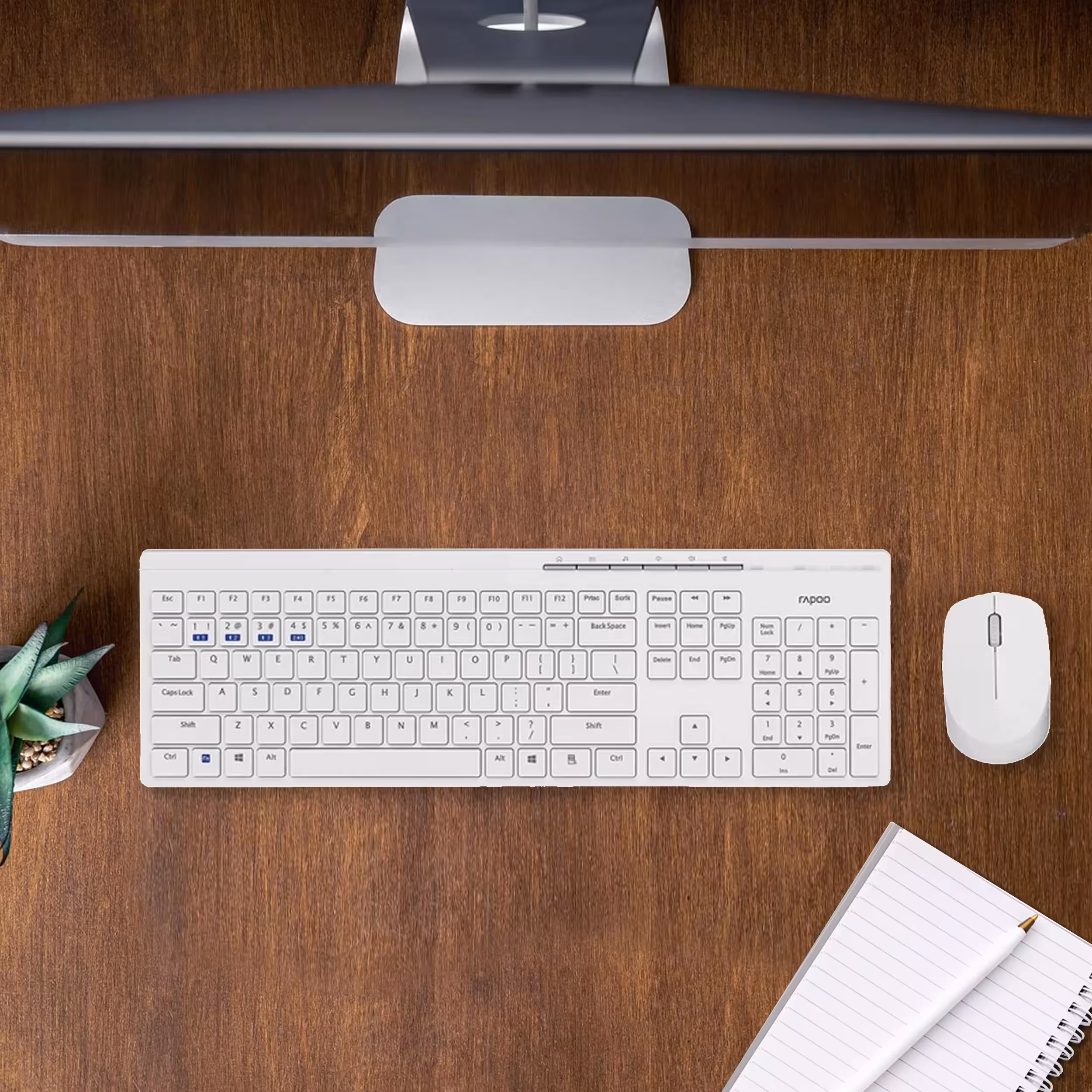 کیبورد و ماوس بی سیم رپو مدل 8110M، سوییچ ممبران، Full-Size