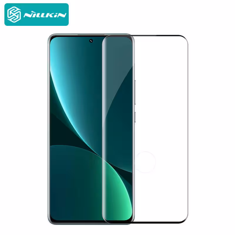 گلس تمام صفحه و دورچسب نیلکین Xiaomi 12 pro مدل Nillkin Amazing 3D CP  Max