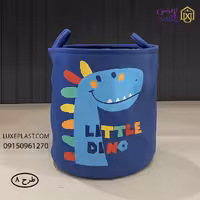 سبد اسباب بازی برزنتی استوانه ای طرح کارتونی 4003