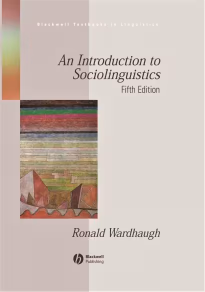 کتاب An Introduction to Sociolinguistics 5th Edition
