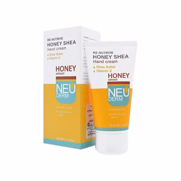 کرم دست رینوتریو هانی شی نئودرم Neuderm Re Nutrive Honey She Hand Cream