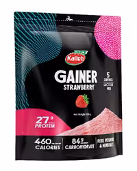 مکمل گینر توت‌ فرنگی 650 گرم کاله