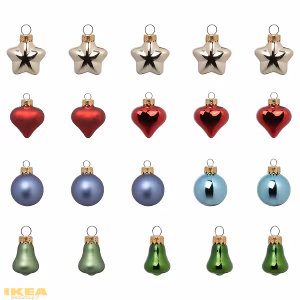 گوی تزیین درخت کریسمس مدل VINTERFINT | برند ایکیا | ارسال 15 الی 20 روز کاری
