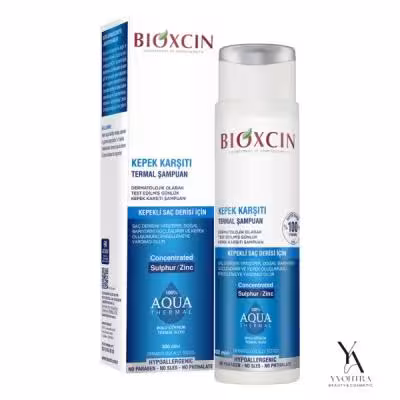 شامپو ضد شوره آکوا ترمال بیوکسین Bioxcin مناسب انواع مو حجم 300 میل