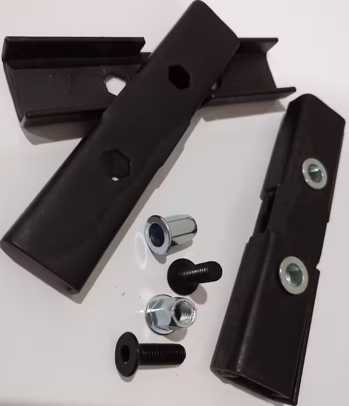 بست دو طرفه مشکی ا Black double-sided fastener