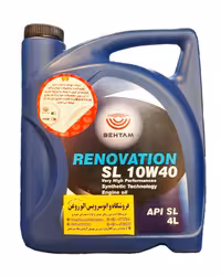 روغن موتور بهتام رنوویشن (توتال سابق) 10W40 (چهار لیتری) SL