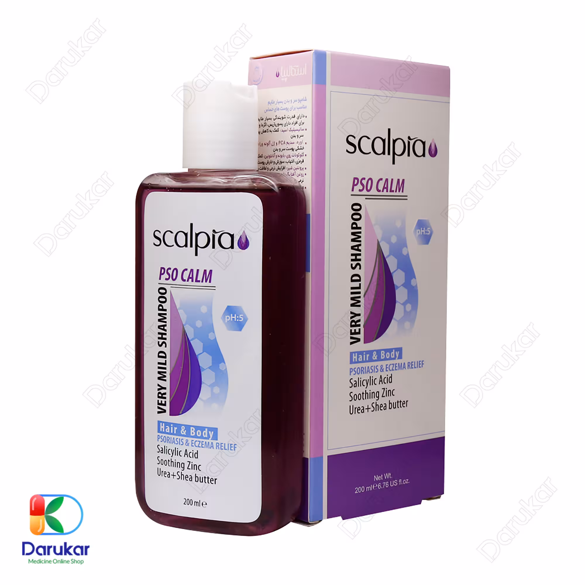 شامپو سر و بدن بسیار ملایم اسکالپیا مدل پسو کالم 200 میلی لیتر