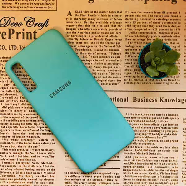 قاب سیلیکونی سامسونگ مدل A70 / A70S فیروزه ای