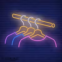 تابلو نئون طرح لباس