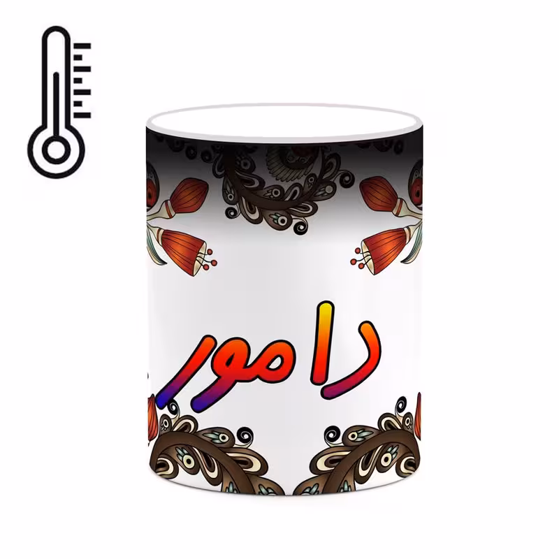 ماگ حرارتی   اسم دامور  سنتی گل و بته کد mgh44939