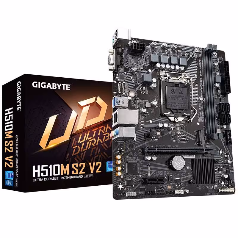 مادربرد گیگابایت مدل H510M S2 V2 با سوکت پردازنده LGA 1200