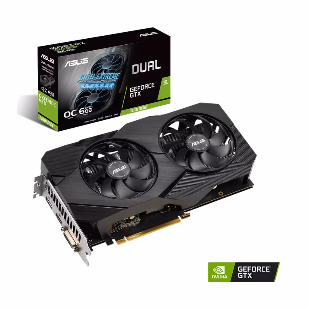 کارت گرافیک ایسوس مدل DUAL-GTX1660S-O6G-EVO