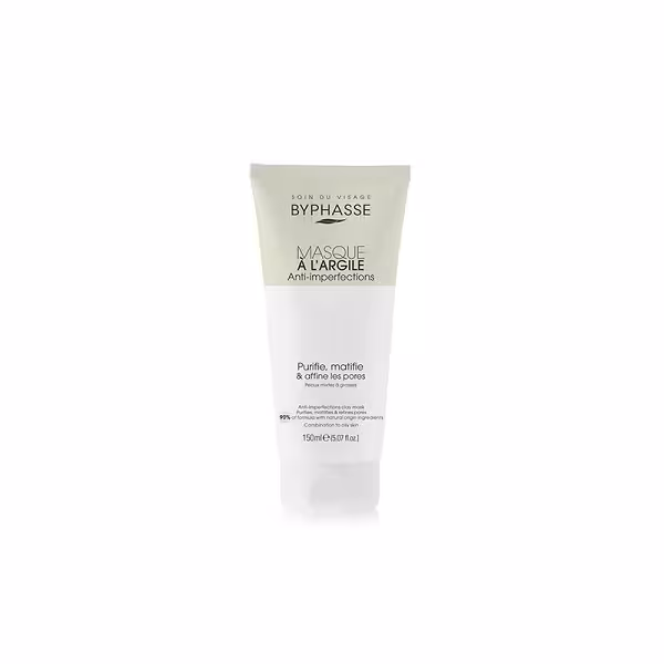 ماسک صورت بایفاس مدل جمع کننده منافذ حجم 150 میل Byphasse clay mask oily skin
