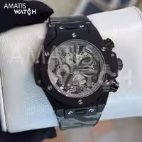ساعت مچی مردانه هابلوت Hublot BIG BANG CAMO YOHJI YAMAMOTO CHRONOGRAPH 411.CI.0114.RX.YOY22