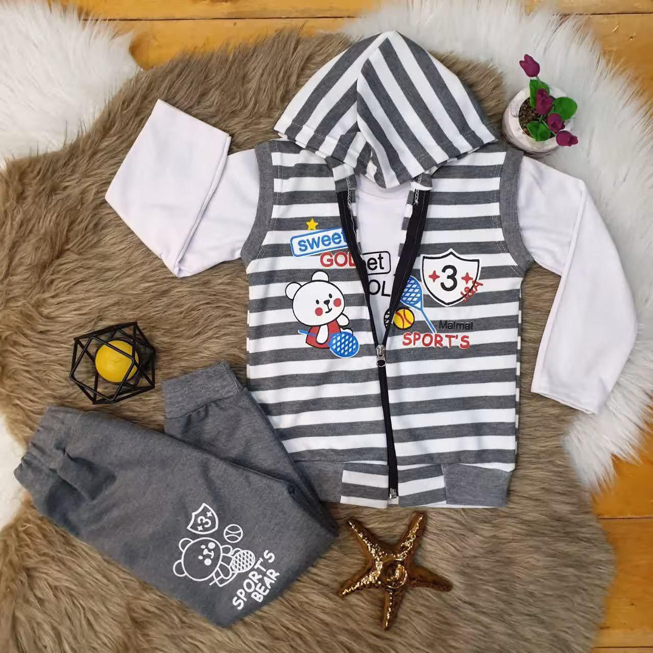 بلوز شلوار سه تیکه 