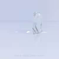 عدسی تخت کوژ مربعی 5.1*5.1 ضخامت1.4