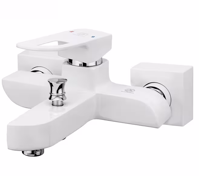 شیر حمام (دوش) موج سفید کروم قهرمان