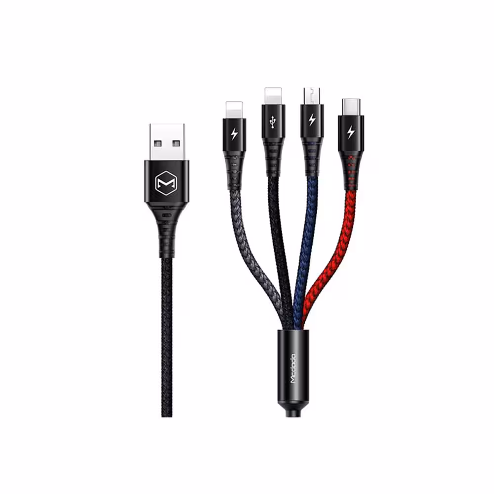 کابل شارژ 4در1 مک دودو مدل Mcdodo 4 in 1 Cable CA-6230 به طول 1.2 متر