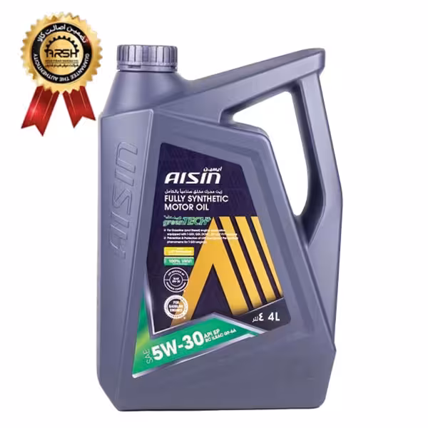 روغن موتور آیسین Aisin مدل SP حجم 4 لیتر (5W-30) ساخت کره برچسب دار