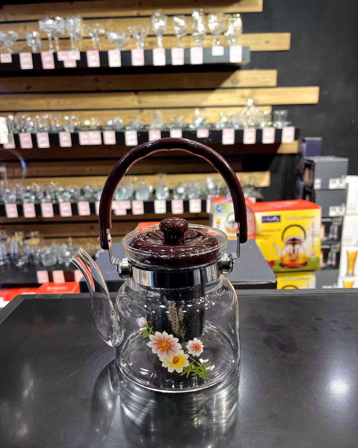 قوری پیرکس گلدار 600 میلی لیتر