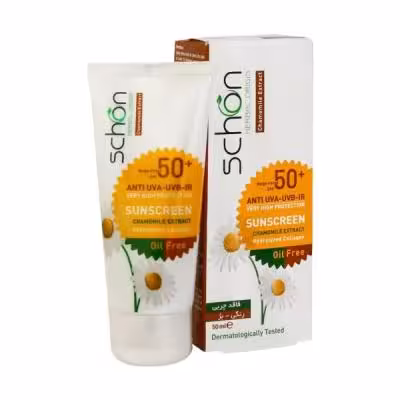 کرم ضد آفتاب رنگی فاقد چربی شون spf50 بژ طبیعی