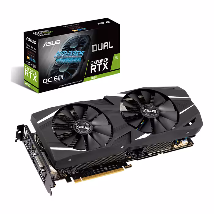 کارت گرافیک ایسوس DUAL GeForce RTX2060 O6G