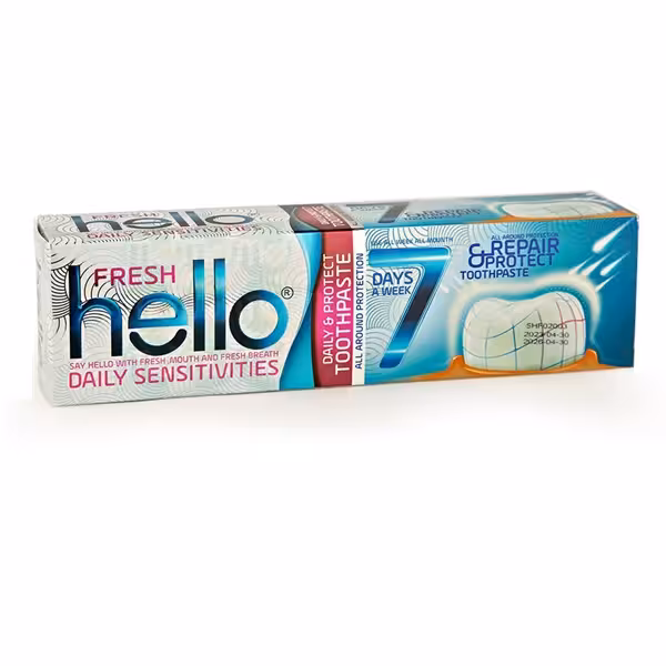 خمیر دندان روزانه هلو فرش 120گرم | Hello Fresh Toothpaste 7 Day Eensitive120 g