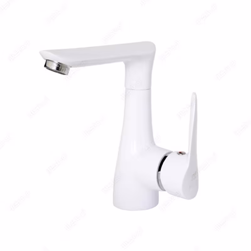 شیر روشویی راسان مدل رابیت سفید