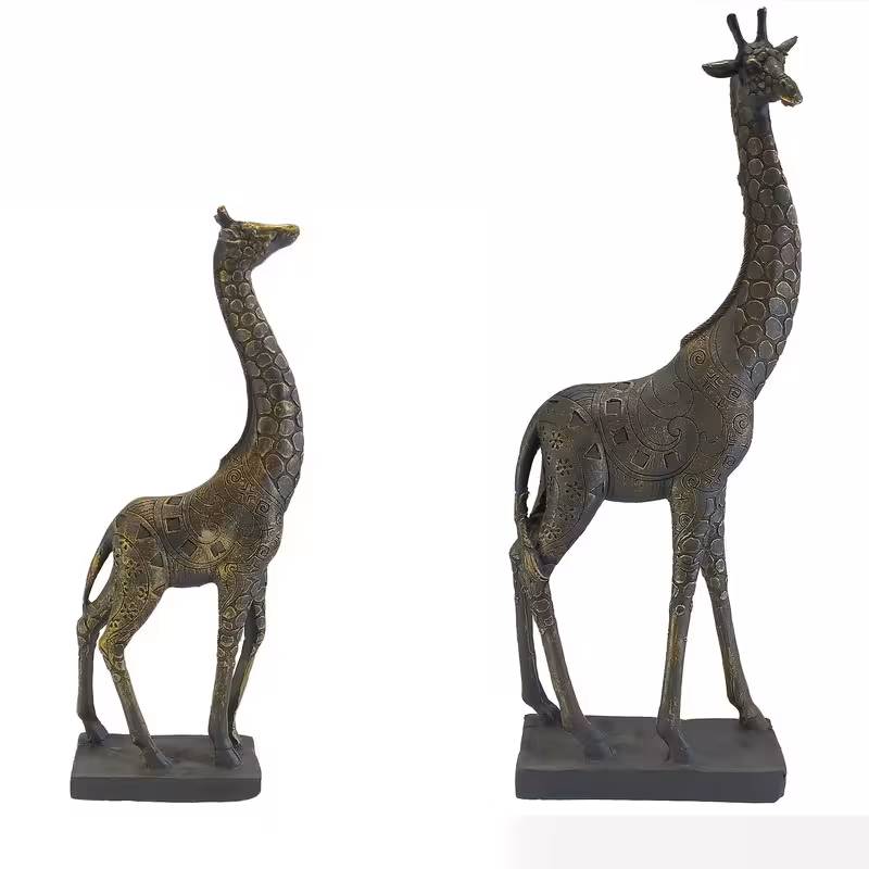 مجسمه مدل زرافه کد 3500 مجموعه دو عددی