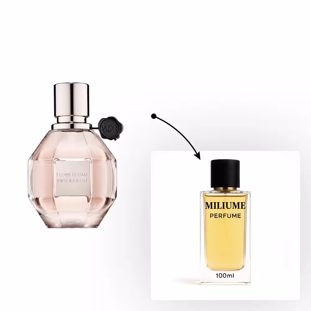 اسانس عطر Viktor Rolf Flower Bomb برند gemini - کد 2185 - ویکتور اند رولف فلاور بمب 100ML - میلیوم پرفیوم