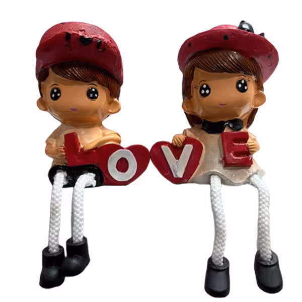 مجسمه  مدل فانتزی پاشل لاو کد 4 مجموعه 2 عددی