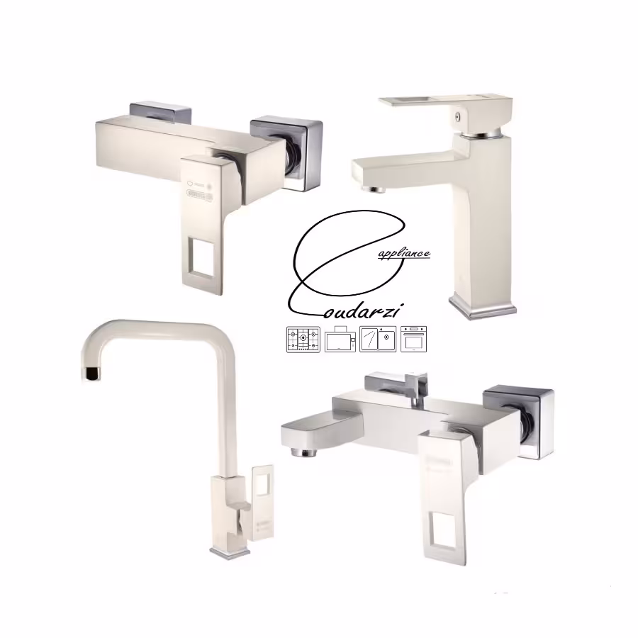 ست شیرالات درخشان مدل موریس (جزیره) وایت