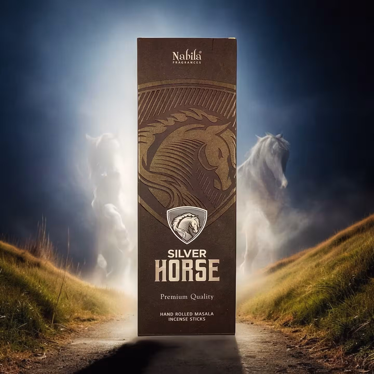 عود دست ساز اسب نقره ای SILVER HORSE از برند نابیلا Nabila