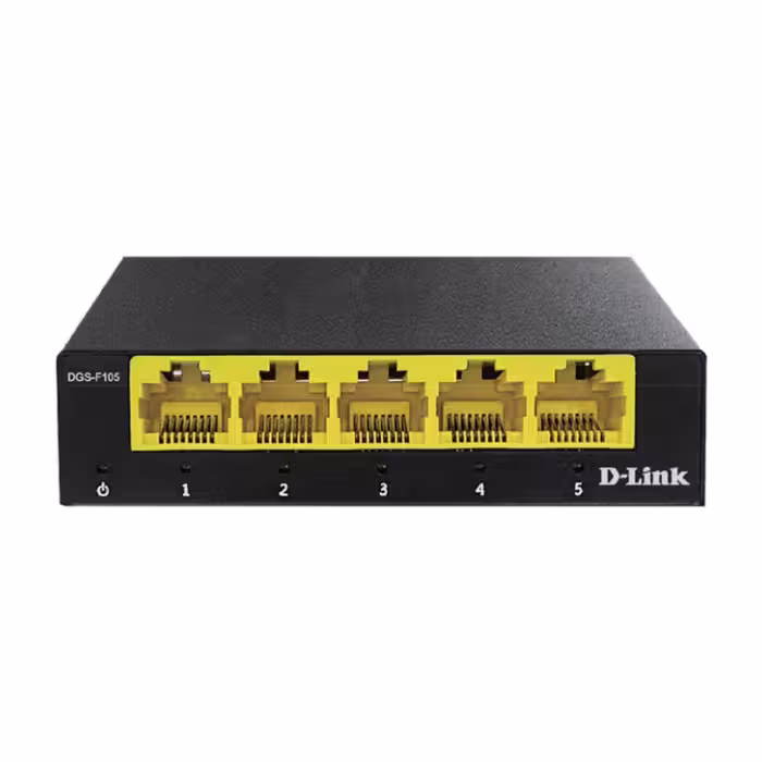 سوییچ دسکتاپ 5 پورت گیگابیتی دی-لینک مدل DGS-F105