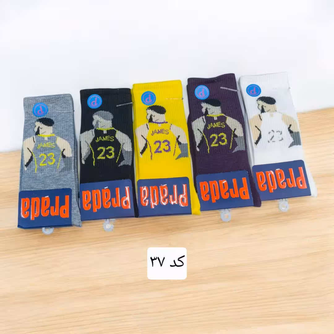 جوراب ساقدار کش انگلیسی فانتزی پنبه کد 37