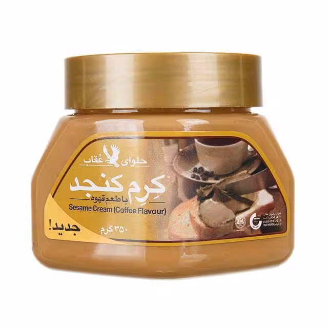 کرم کنجد با طعم قهوه عقاب 350 گرمی