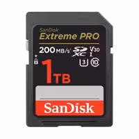 کارت حافظه SD سن دیسک ظرفیت 1 ترابایت مدل Extreme Pro سرعت 200