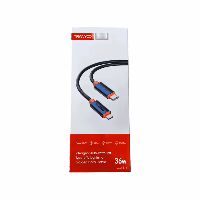 کابل شارژ تایپ سی به لایتنینگ ترانیو مدل CL-5