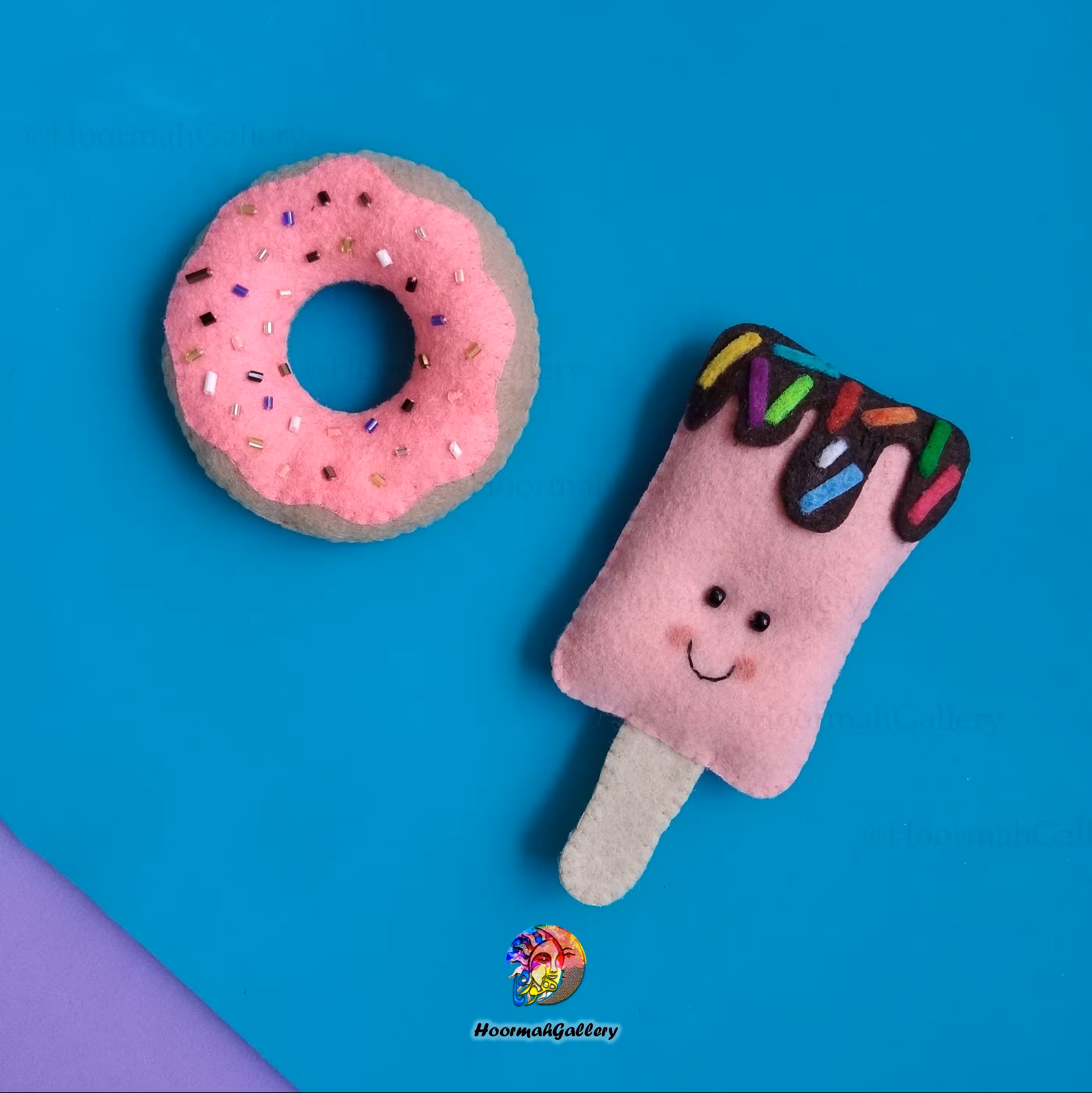 دونات و بستنی نمدی (جفت)