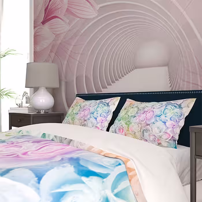 ست روتختی گل رز دو نفره دستیکور مدل T270B