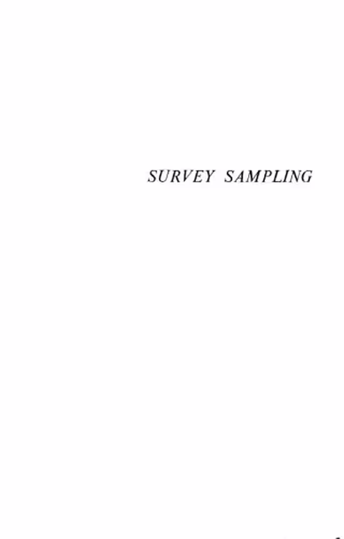 خرید و دانلود نسخه کامل کتاب Survey Sampling
