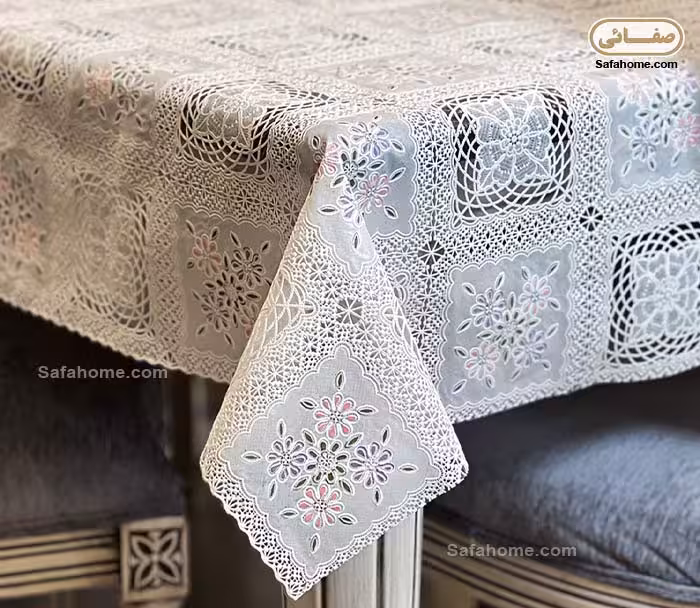 سفره متری رویال طرح گیپور گلدار