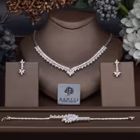 سرویس نقره جواهری عروس مدل SIL K8