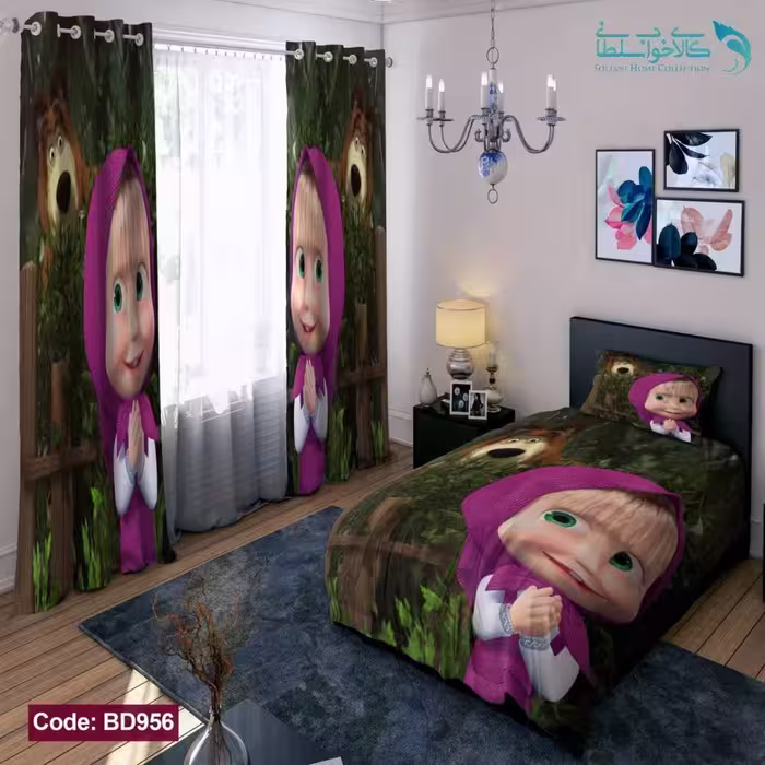 روتختی طرح ماشا و میشا یکنفره کد BD956