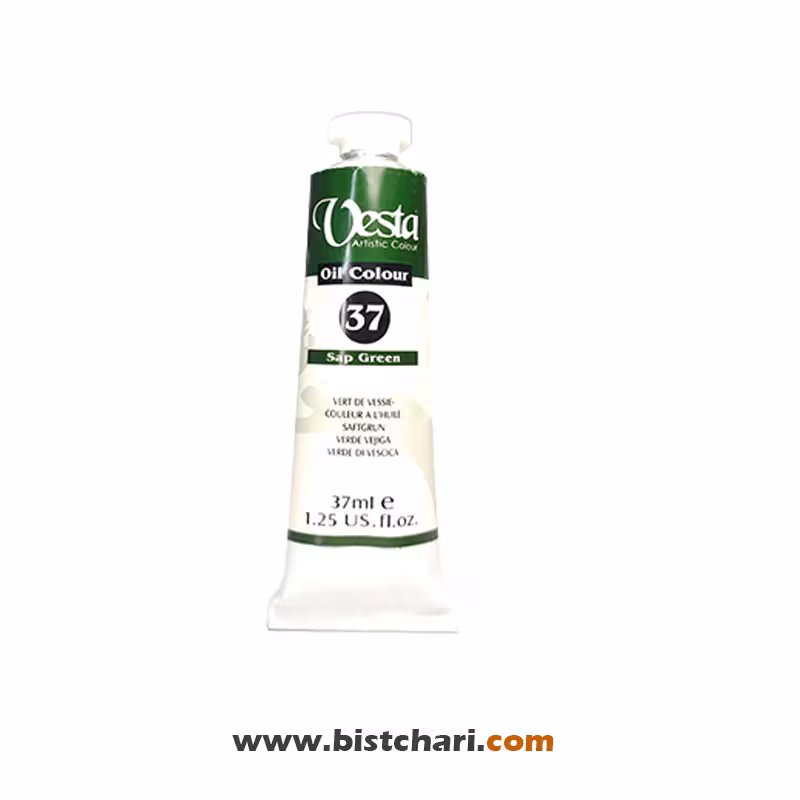 رنگ روغن رنگ Sap green کد 37 برند وستا Vesta