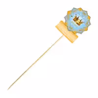 تاپر (سیخ چوبی) تم تولد تاج آبی