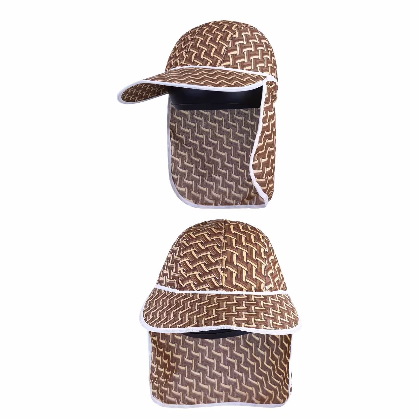 کلاه نقاب پهن پشت دار لول شو طرحدار