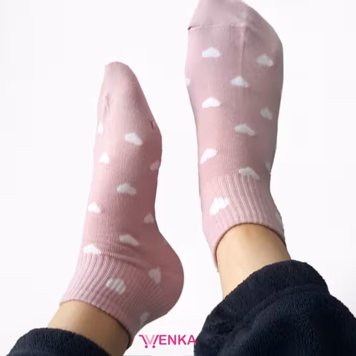 جوراب مچی طرح قلب 003474